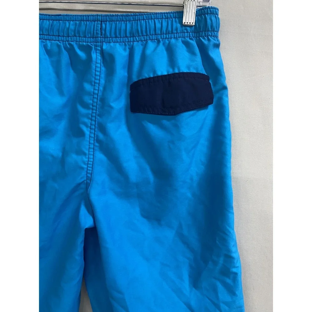 Ocean Pacific OP Swim Trunks Shorts Boys L 10-12 Blue Orange Colorblock Surfing